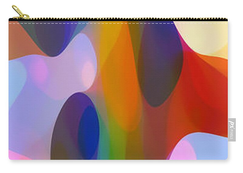 Bold Zip Pouch featuring the painting Dappled Light Panoramic Vertical 2 by Amy Vangsgard