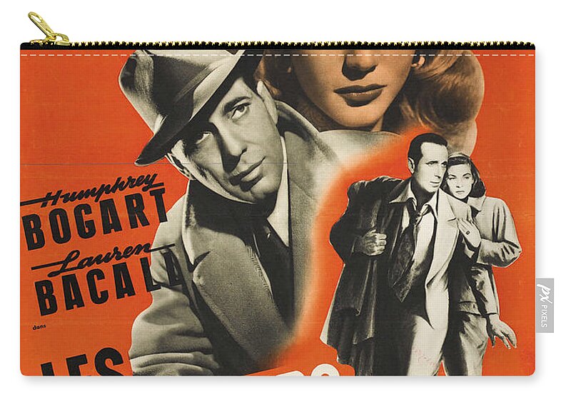 Movie Poster Zip Pouch featuring the photograph Dark Passage - 1947 by Georgia Clare