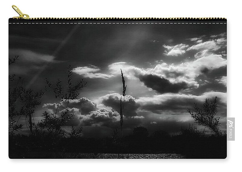 Morning Zip Pouch featuring the photograph Darkest Before The Dawn by Donna Blackhall