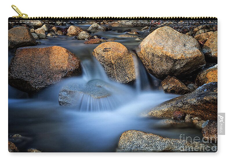 Creek Zip Pouch featuring the photograph Davis Creek III by Dianne Phelps