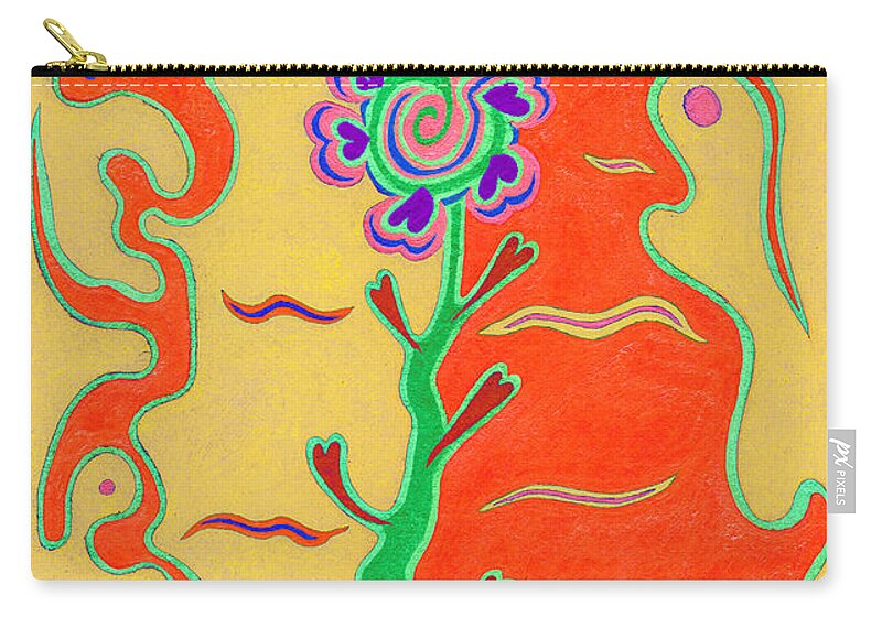 Day's Passion Zip Pouch featuring the photograph Day's Passion V18 by Kenneth James