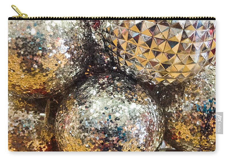 Optical Playground By Mp Ray Zip Pouch featuring the photograph Dazzling Christmas by Optical Playground By MP Ray