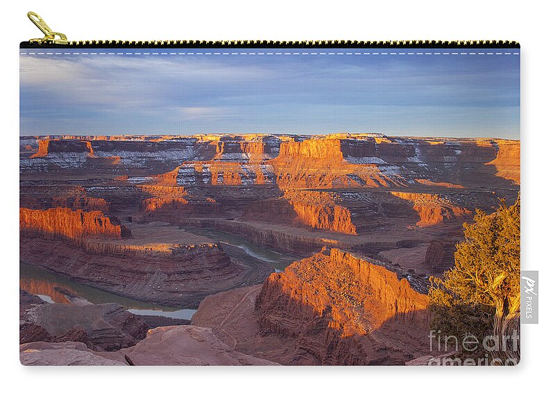 Dead Horse Park Zip Pouch featuring the photograph Dead Horse State Park by Brian Jannsen