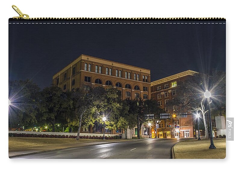 Dallas Zip Pouch featuring the photograph Death of a President by David Morefield