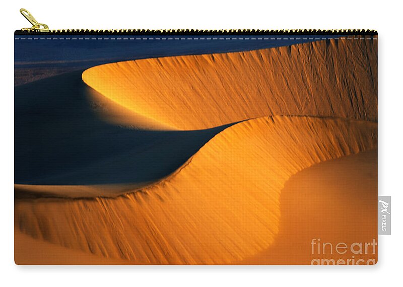 Death Valley Zip Pouch featuring the photograph Death Valley California Gold by Bob Christopher