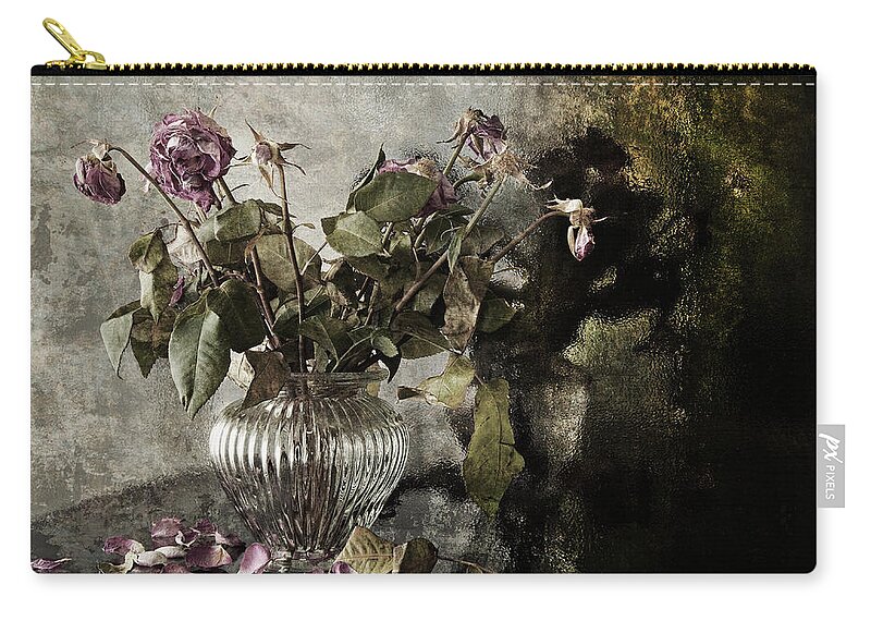 Theresa Tahara Zip Pouch featuring the photograph Decadence 2 by Theresa Tahara