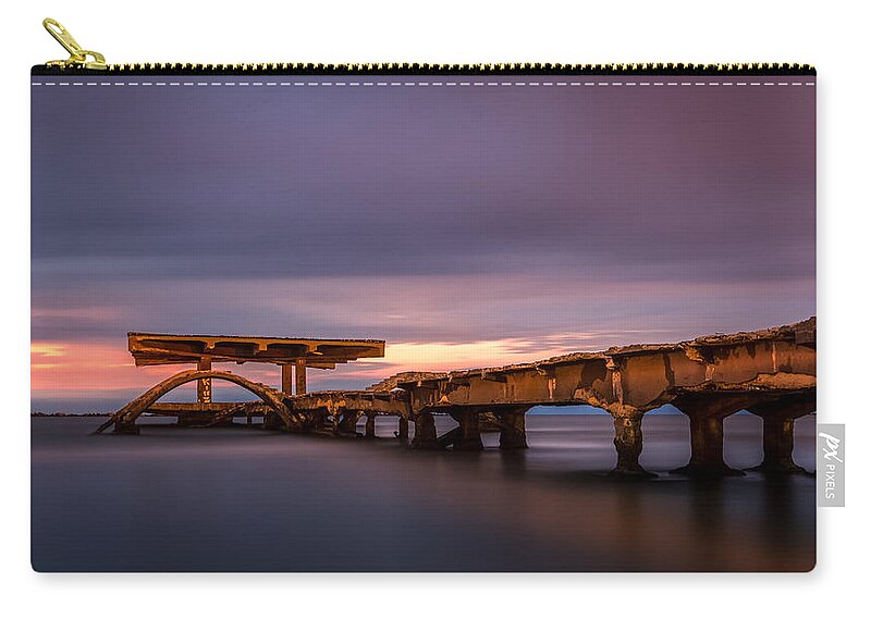 Old Zip Pouch featuring the photograph Decay by Mihai Andritoiu