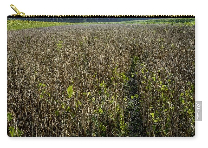 Brandywine Island Zip Pouch featuring the photograph Deer Crops by DArcy Evans