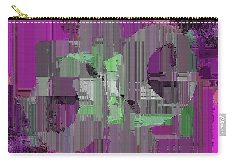 Abstract Zip Pouch featuring the digital art Deliberations by Tim Allen