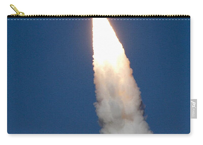 Astronomy Zip Pouch featuring the photograph Delta II Rocket by Science Source