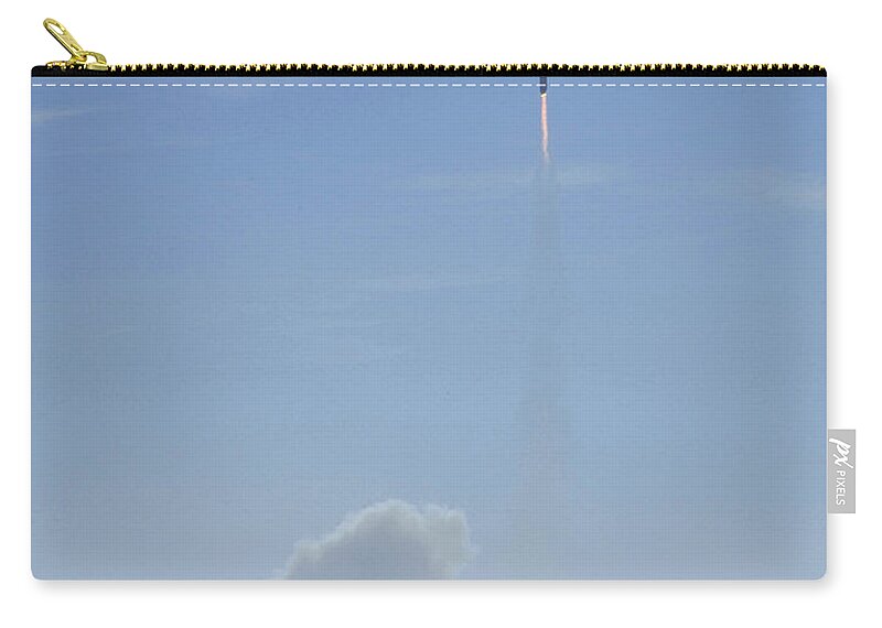 Astronomy Zip Pouch featuring the photograph Delta Iv-heavy Taking Off by Science Source