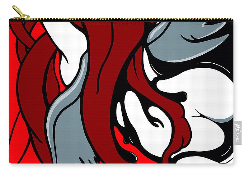 Angel Carry-all Pouch featuring the digital art Descending by Craig Tilley
