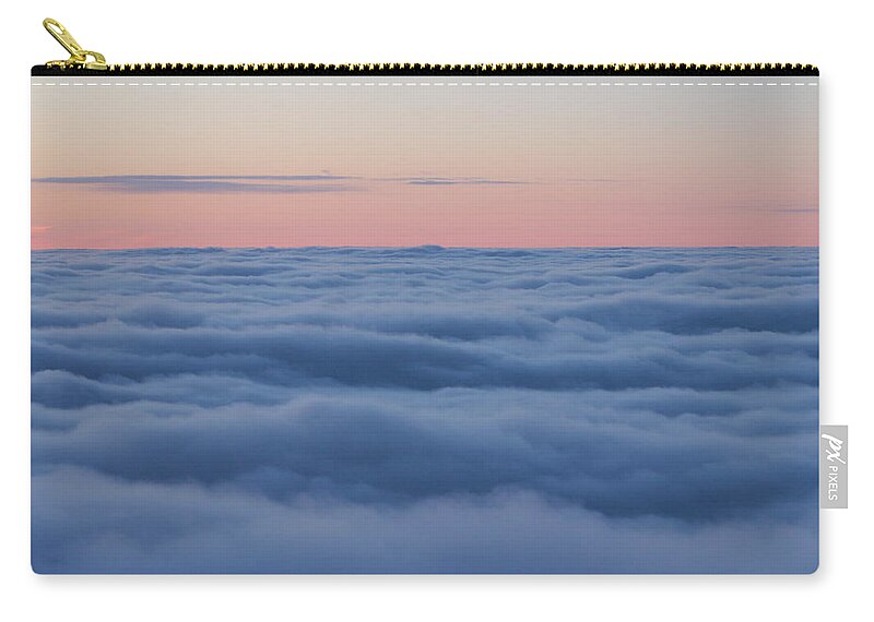 Clouds Zip Pouch featuring the photograph Descent by Bruce Patrick Smith