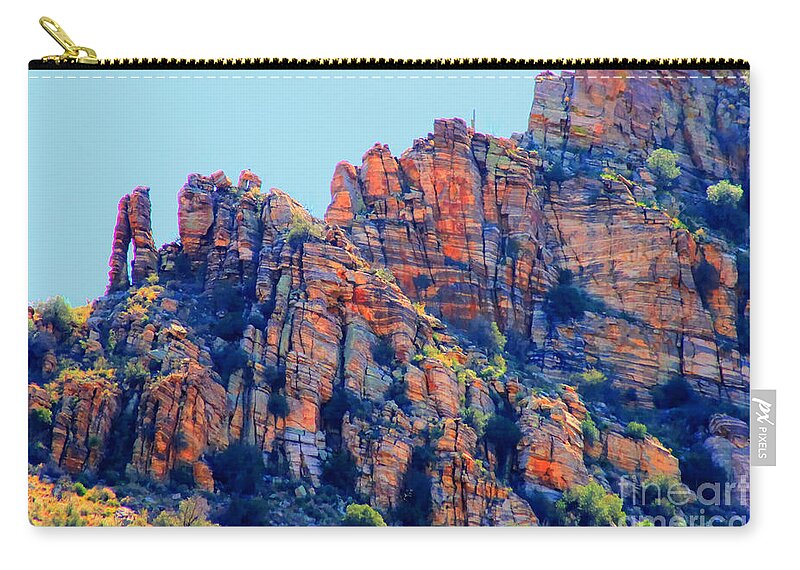 Sabino Canyon Zip Pouch featuring the photograph Desert Paint by Tap On Photo