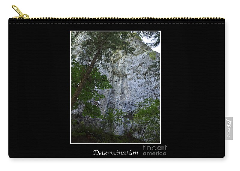 Rock Climbing Carry-all Pouch featuring the photograph Determination by Kirt Tisdale