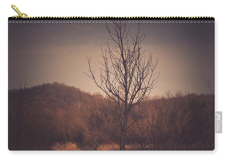 Landscape Zip Pouch featuring the photograph Devoration of the Season by Shane Holsclaw
