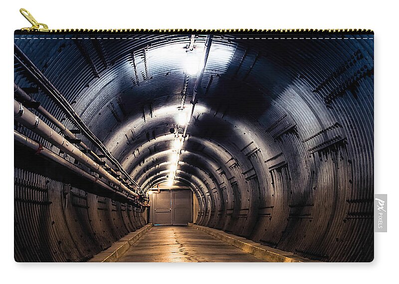 Diefenbunker Zip Pouch featuring the photograph Diefenbunker by Bianca Nadeau