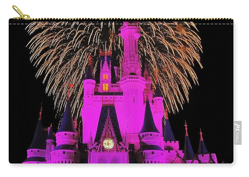 Cinderella Zip Pouch featuring the photograph Disney Magic by Benjamin Yeager