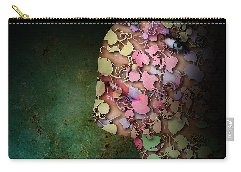 Digital Art Zip Pouch featuring the photograph Displacement by Isabel Salvador