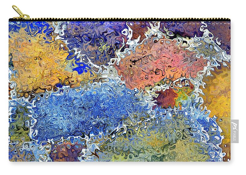 Abstract Zip Pouch featuring the photograph Division by Deena Stoddard