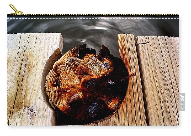 Landscape Zip Pouch featuring the photograph Dock by Tamara Michael