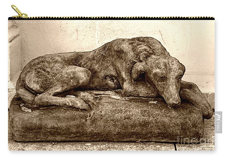 Dog Carry-all Pouch featuring the photograph Dog Sculpture by John Harmon