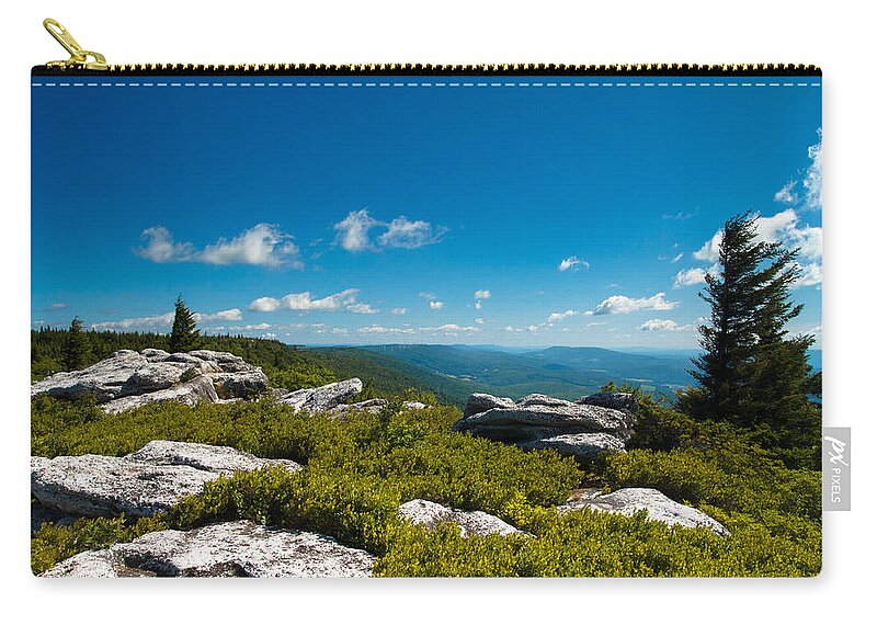 Dolly Sods Zip Pouch featuring the photograph Dolly Sods by Shane Holsclaw