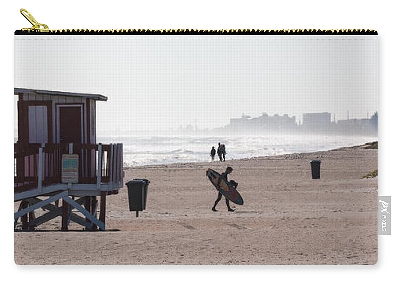 Beach Carry-all Pouch featuring the photograph Done Surfing by Ed Gleichman