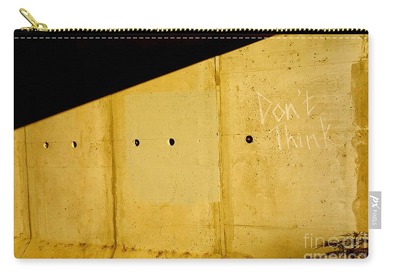 Urban Zip Pouch featuring the photograph Don't Think by Jacqueline Athmann