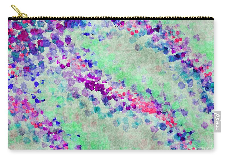Abstract Zip Pouch featuring the photograph Dotty Abstract 4 by Debbie Portwood