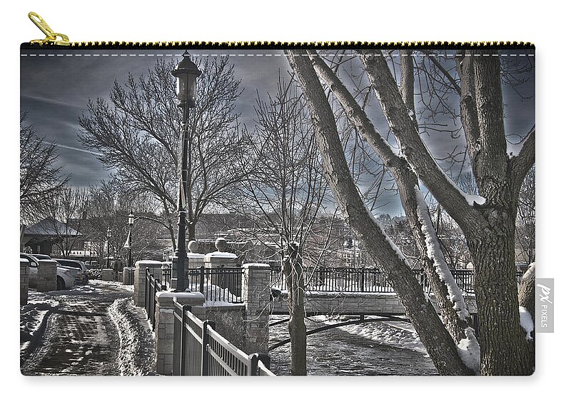 River Zip Pouch featuring the photograph Down by the River by Deborah Klubertanz