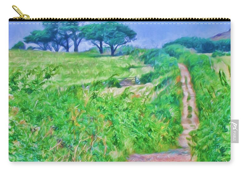 Down To The Sea Zip Pouch featuring the photograph Down To The Sea Herm Island by Bellesouth Studio