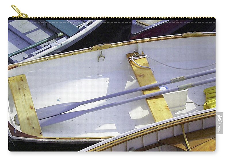 Boat Zip Pouch featuring the photograph Downeast Gridlock by Brent L Ander