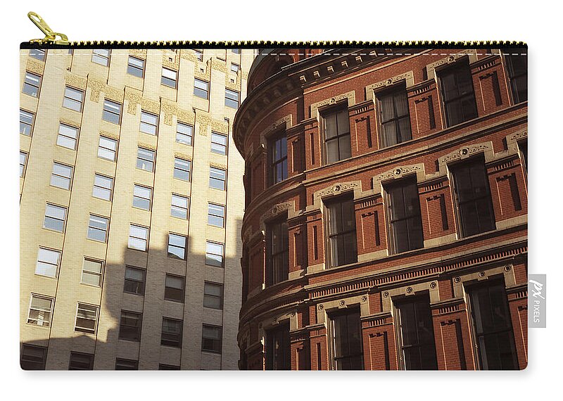 Skyscrapers Zip Pouch featuring the photograph Downtown Boston by Riccardo Mottola