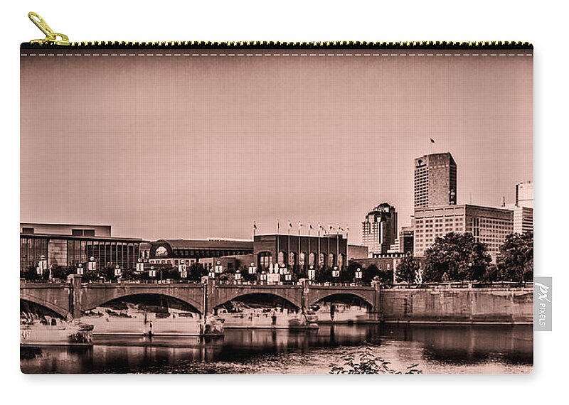 Indiana Carry-all Pouch featuring the photograph Downtown Indianapolis by Ron Pate