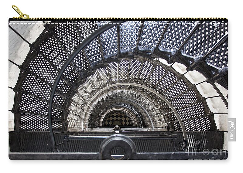 Spiral Zip Pouch featuring the photograph Downward Spiral by Douglas Stucky