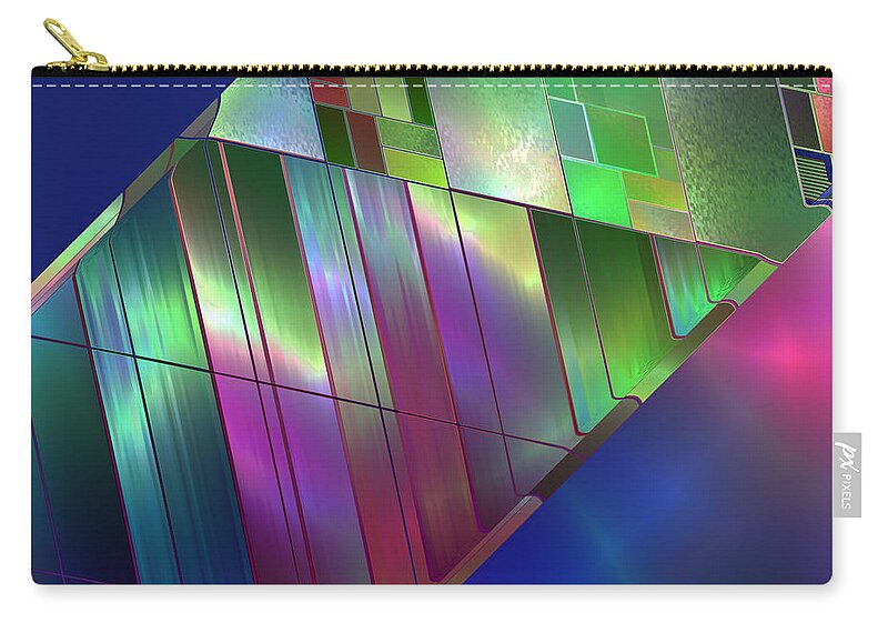 Abstract Zip Pouch featuring the digital art Dream Path by Judi Suni Hall