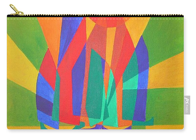 Sailboat Zip Pouch featuring the painting Dreamboat by Taiche Acrylic Art