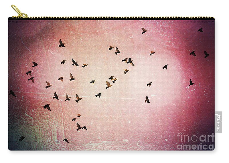 Bird Zip Pouch featuring the photograph DreamFlight by Carlee Ojeda