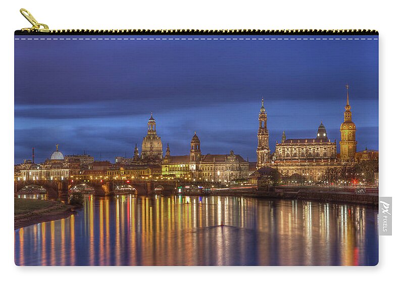 Panoramic Zip Pouch featuring the photograph Dresden by Klaus Kehrls