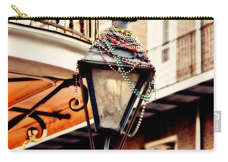 Gas Lamp Zip Pouch featuring the photograph Dressed for the Party by Scott Pellegrin
