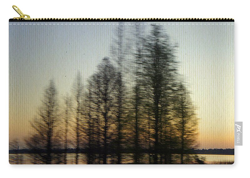 Lake Parker Zip Pouch featuring the photograph Driving By by Laurie Perry