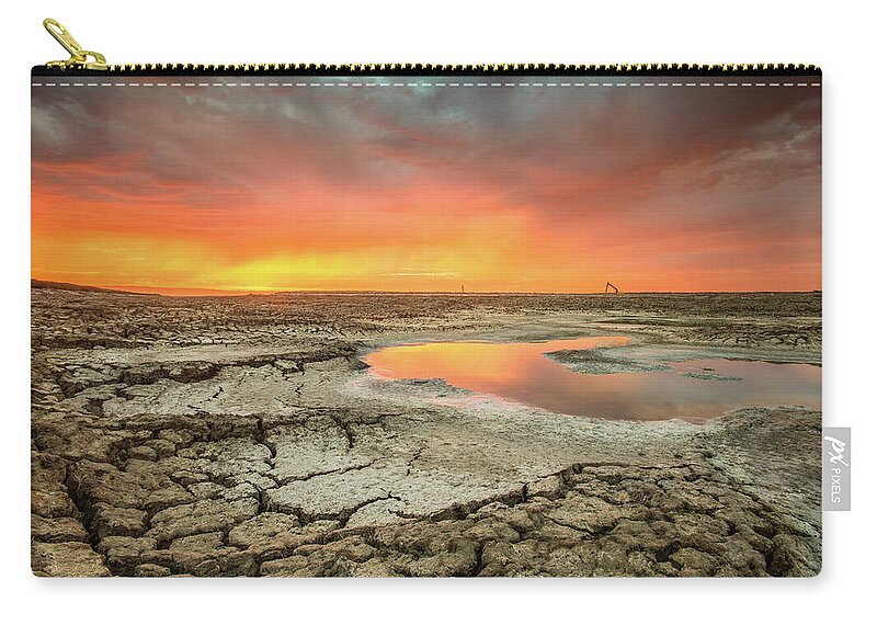 Tranquility Zip Pouch featuring the photograph Droughts Bane by Aaron Meyers