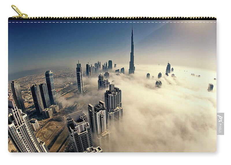 Tranquility Zip Pouch featuring the photograph Dubai by © Naufal Mq