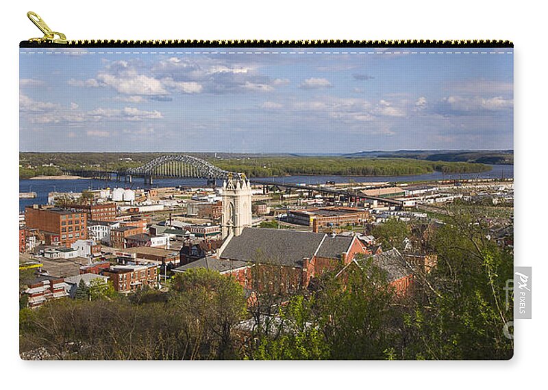 Dubuque Carry-all Pouch featuring the photograph Dubuque Iowa by Steven Ralser