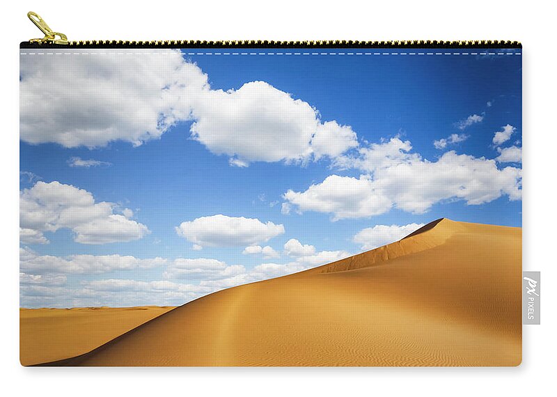Scenics Zip Pouch featuring the photograph Dunes Of Cloudscape by Cinoby