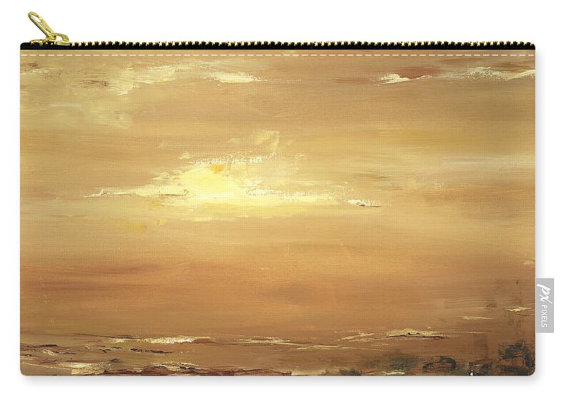 Costal Carry-all Pouch featuring the painting Dusk by Tamara Nelson