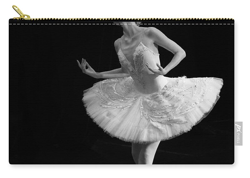 Clare Bambers Zip Pouch featuring the photograph Dying Swan 3. by Clare Bambers
