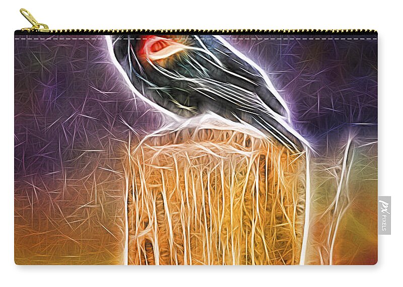 Nature Zip Pouch featuring the digital art Ecstatic Song 3 by William Horden