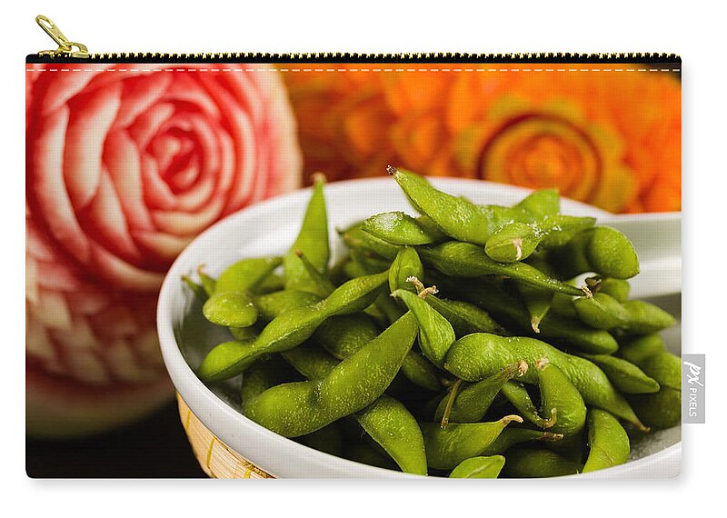 Asian Carry-all Pouch featuring the photograph Edamame by Raul Rodriguez